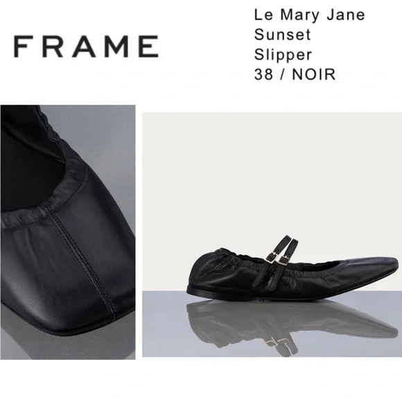 Frame Black Leather Modern MaryJane - Picture 7 of 10